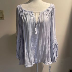Private Label light blue top one size made in Morocco